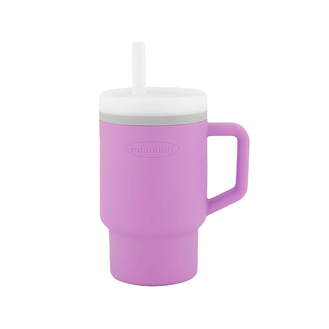 Vaso térmico Infantino con tapa y pajilla