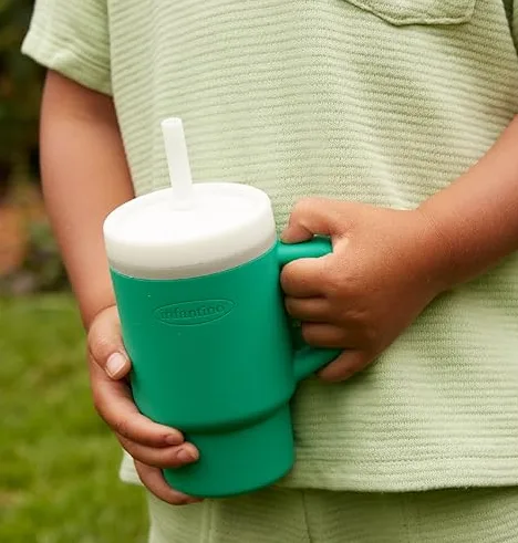 Vaso térmico Infantino con tapa y pajilla